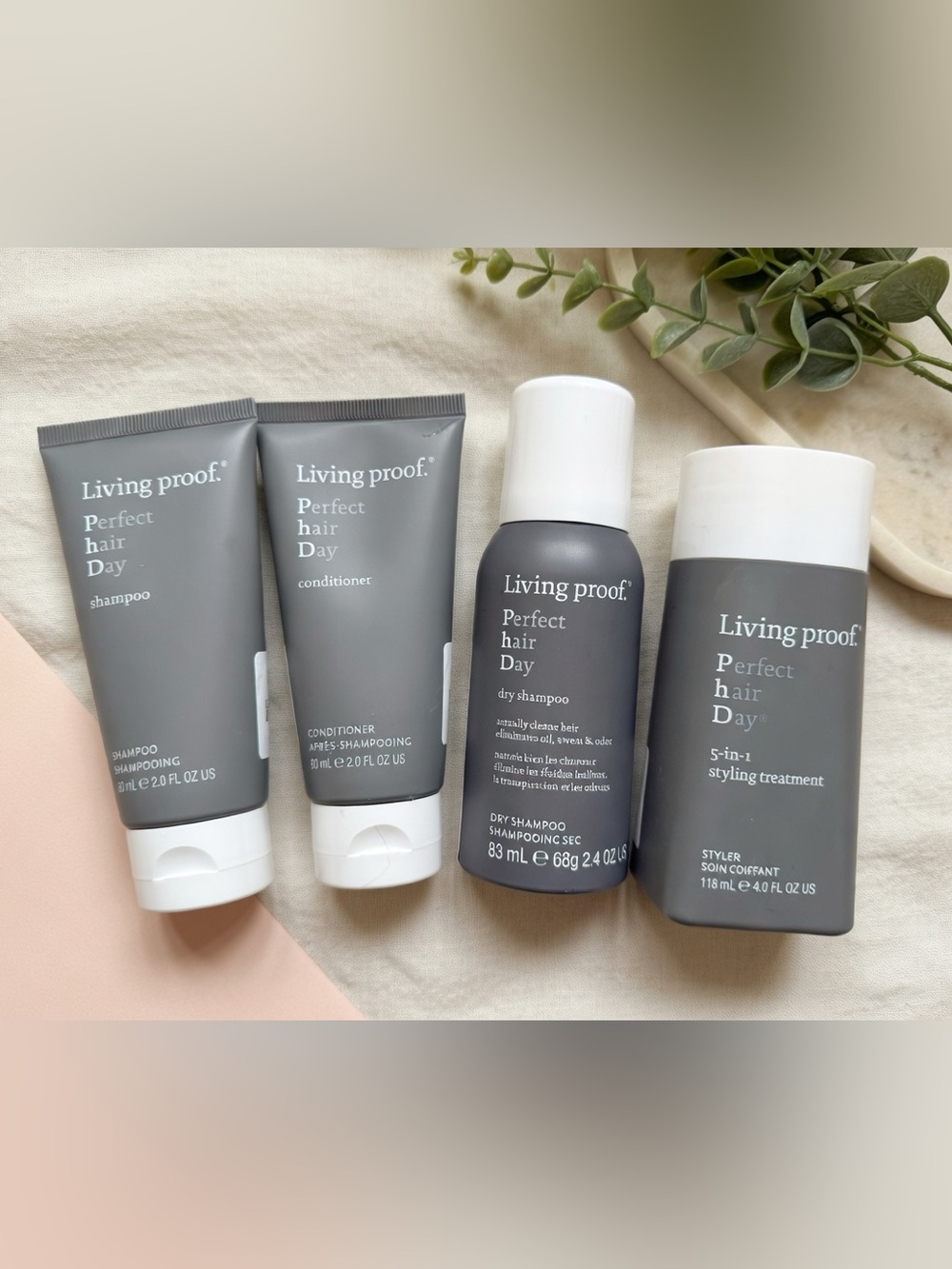Living Proof Travel-Size Hair Care Bundle Dry Shampoos + 5‑in‑1 Treatment (New)